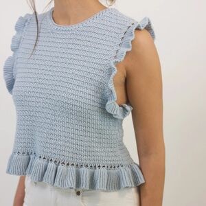 Mable Knit Ruffle Top